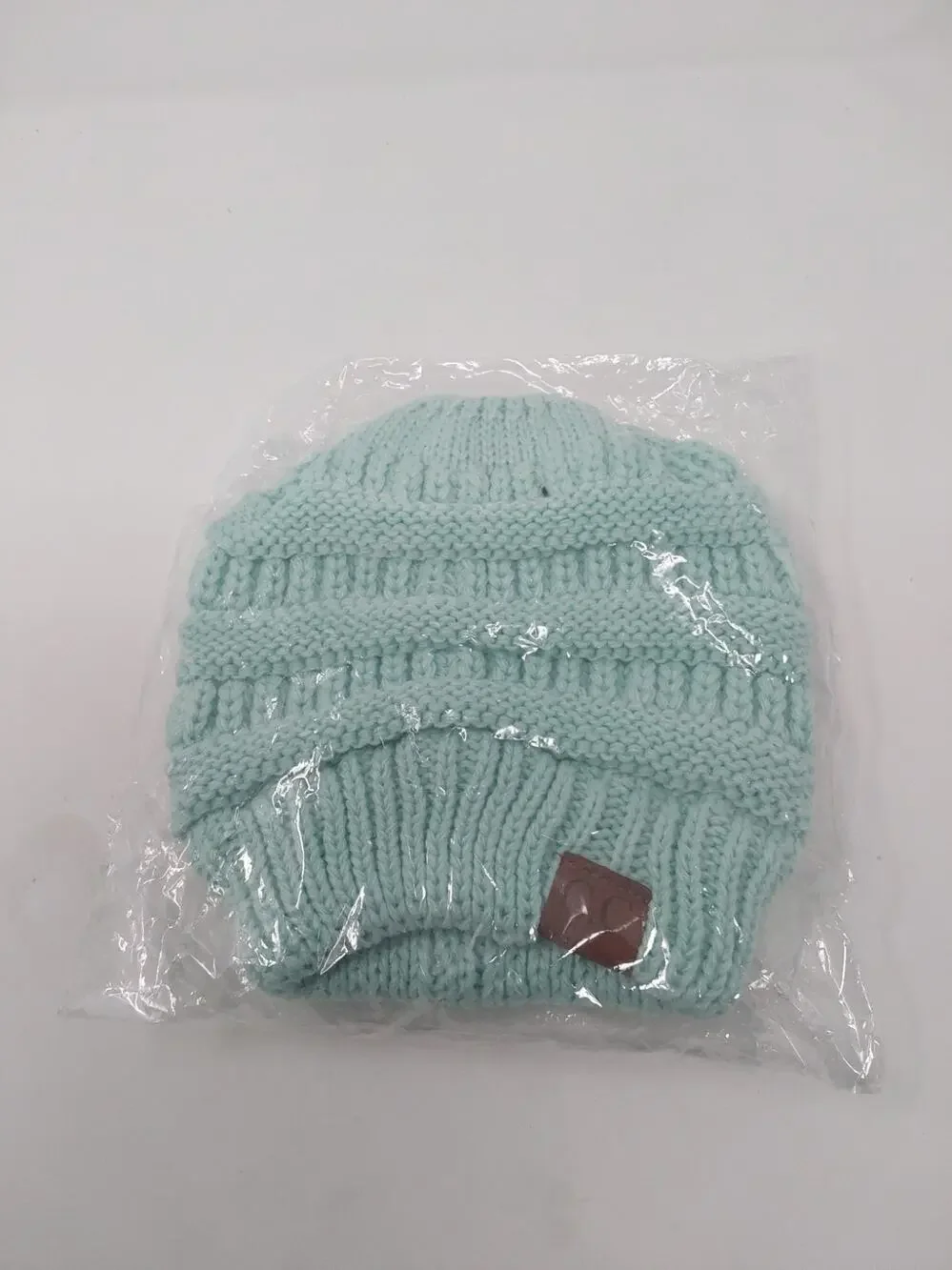 C.C. Soft Stretch Cable Knit Beanie - Teal